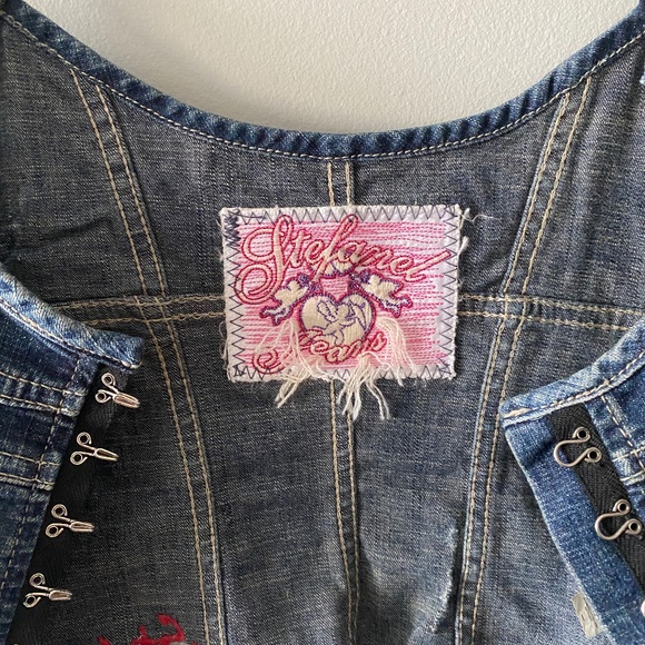 STEFANEL JEANS DENIM BUSTIER - Picture 6 of 6